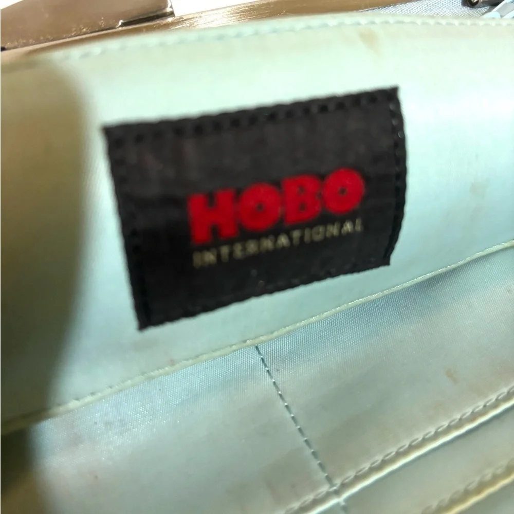 HOBO Metallic Brown Leather shoulder clutch Clutch